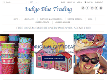 Tablet Screenshot of indigobluetrading.com